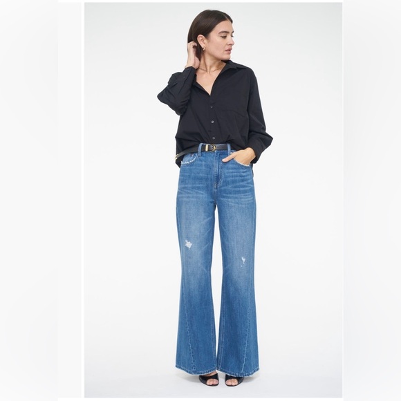 pistola Denim - Pistola Ruby High Rise Palazzo Wide Leg Jeans Size 32